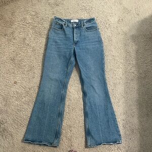 Abercrombie & Fitch Classic Blue Wide Leg Jeans